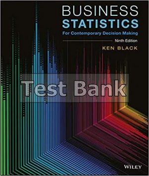 business statistics for contemporary decision making 9th edition black test bank