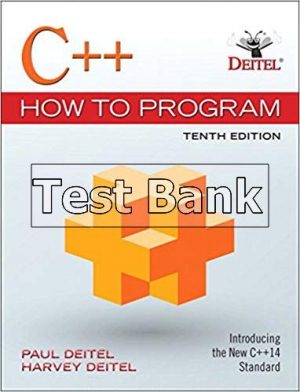 c how to program 10th edition deitel test bank