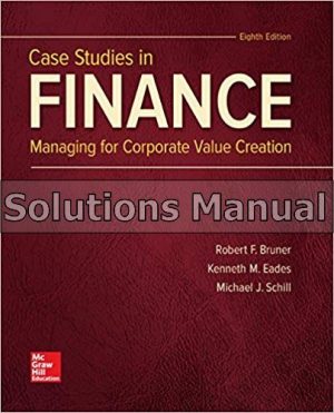 case studies in finance 8th edition bruner solutions manual