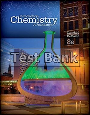 chemistry 8th edition zumdahl test bank