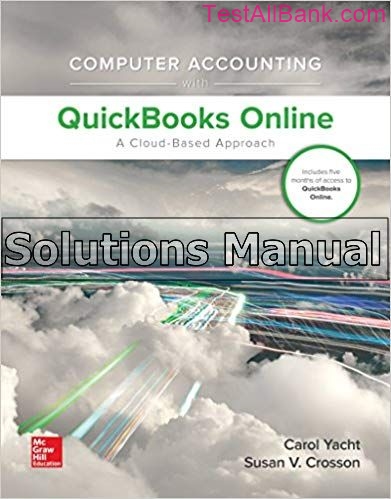 Computer Accounting With QuickBooks Online A Cloud Based Approach 1st ...