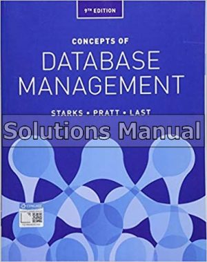 concepts of database management 9th edition starks solutions manual