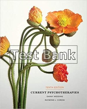 current psychotherapies 10th edition wedding test bank
