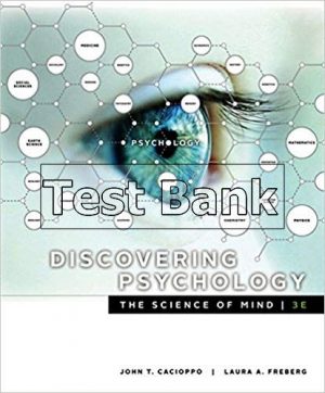 discovering psychology the science of mind 3rd edition cacioppo test bank