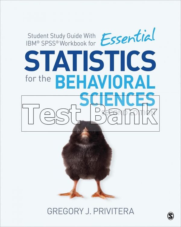 essential statistics for the behavioral sciences 2nd edition privitera test bank