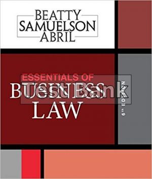 essentials of business law 6th edition beatty test bank