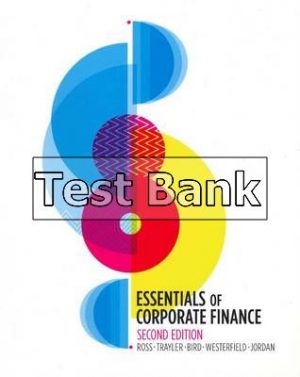 essentials of corporate finance australia 2nd edition ross test bank