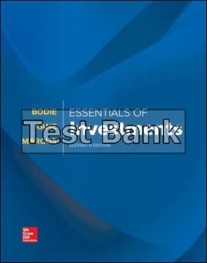 essentials of investments 11th edition bodie test bank