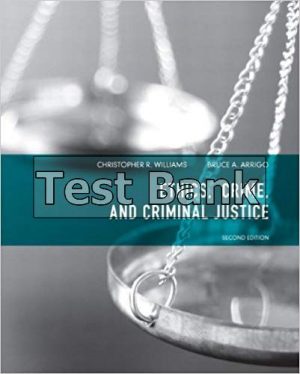 ethics crime and criminal justice 2nd edition williams test bank