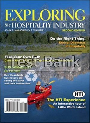 exploring the hospitality industry 2nd edition walker test bank