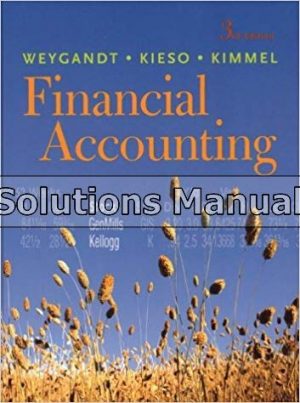 financial accounting 3rd edition weygandt solutions manual