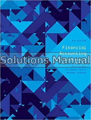 financial accounting an integrated approach australia 6th edition trotman solutions manual