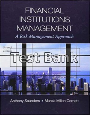 financial institutions management a risk management approach 7th edition saunders test bank