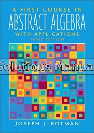 first course in abstract algebra 3rd edition rotman solutions manual