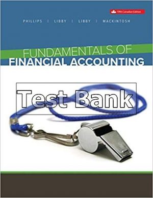 fundamentals of financial accounting canadian 5th edition phillips test bank