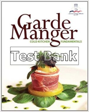 garde manger cold kitchen fundamentals 1st edition federation test bank