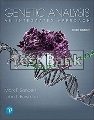 genetic analysis an integrated approach 3rd edition sanders test bank