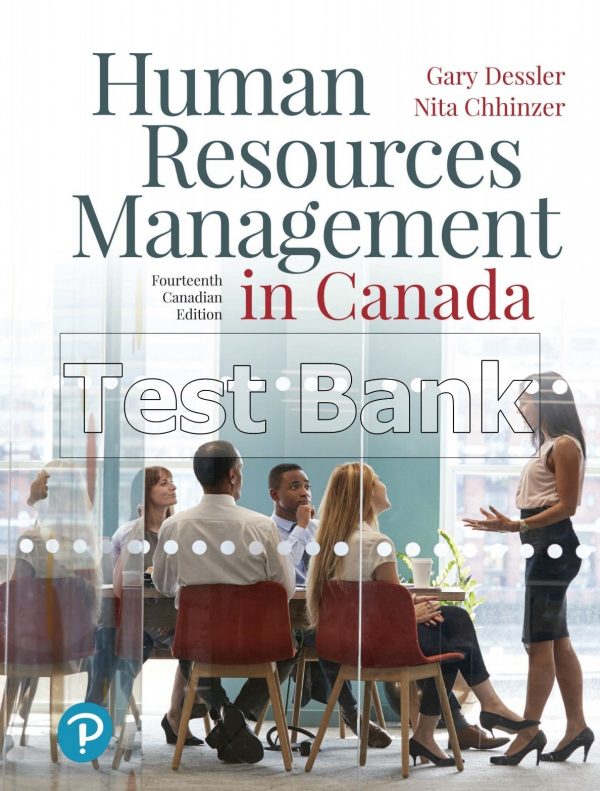 human resources management in canada canadian 14th edition dessler test bank