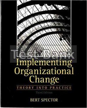 implementing organizational change theory into practice 3rd edition spector test bank