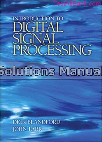 Introduction To Digital Signal Processing 1st Edition Blandford ...