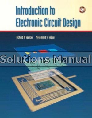 introduction to electronic circuit design 1st edition spencer solutions manual