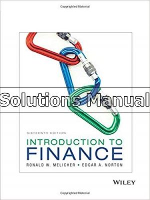 introduction to finance markets investments and financial management 16th edition melicher solutions manual