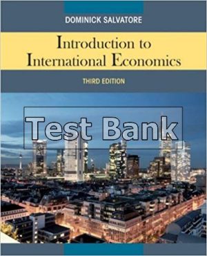 introduction to international economics 3rd edition salvatore test bank