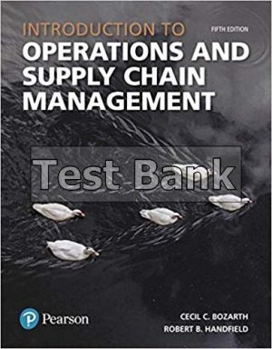 introduction to operations and supply chain management 5th edition bozarth test bank