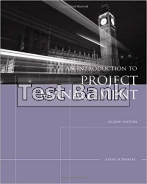 introduction to project management 2nd edition schwalbe test bank