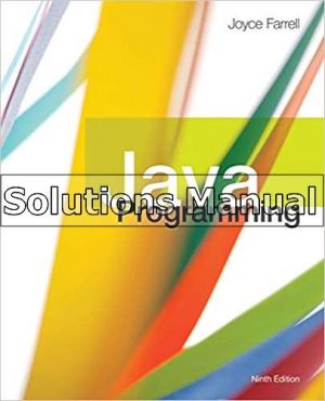 java programming 9th edition farrell solutions manual