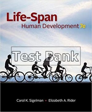 life span human development 7th edition sigelman test bank