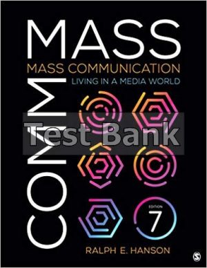 mass communication living in a media world 7th edition hanson test bank