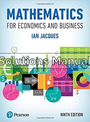 mathematics for economics and business 9th edition jacques solutions manual