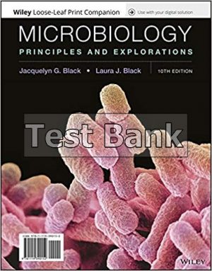 microbiology principles and explorations 10th edition black test bank