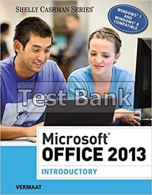 microsoft office 2013 introductory 1st edition vermaat test bank