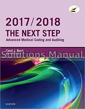 next step advanced medical coding and auditing 2017 2018 edition 1st edition buck solutions manual