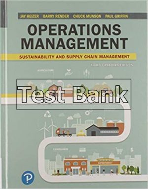 operations management sustainability and supply chain management canadian 3rd edition heizer test bank