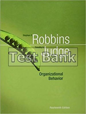 organizational behavior 14th edition robbins test bank