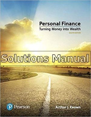 personal finance 8th edition keown solutions manual