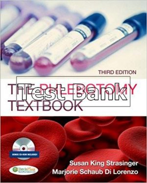 phlebotomy textbook 3rd edition strasinger test bank