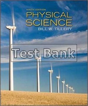 physical science 9th edition tillery test bank