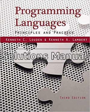 programming languages principles and practices 3rd edition louden solutions manual