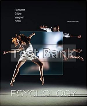 psychology 3rd edition schacter test bank