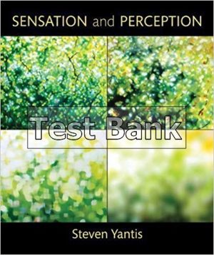sensation and perception 1st edition yantis test bank