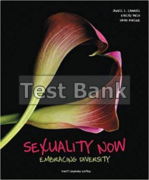 sexuality now canadian 1st edition carroll test bank