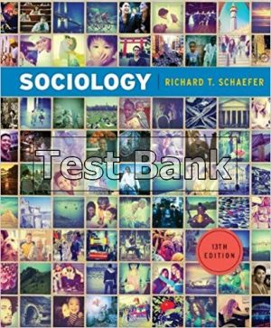 sociology 13th edition schaefer test bank