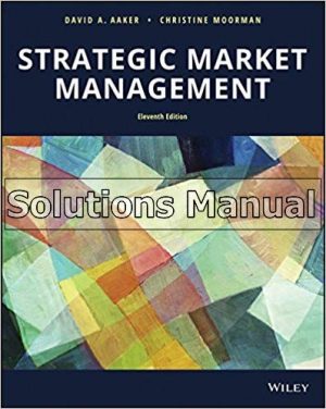 strategic market management 11th edition aaker solutions manual