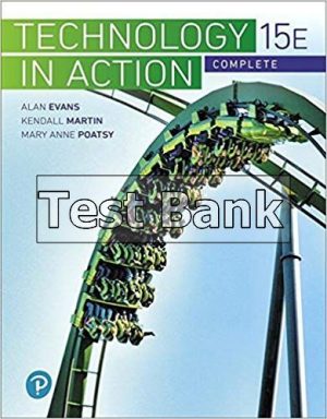 technology in action complete 15th edition evans test bank