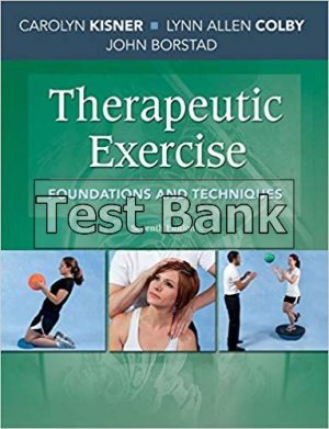 therapeutic exercise foundations and techniques 7th edition kisner test bank
