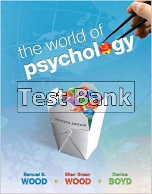 world of psychology the 7th edition wood test bank